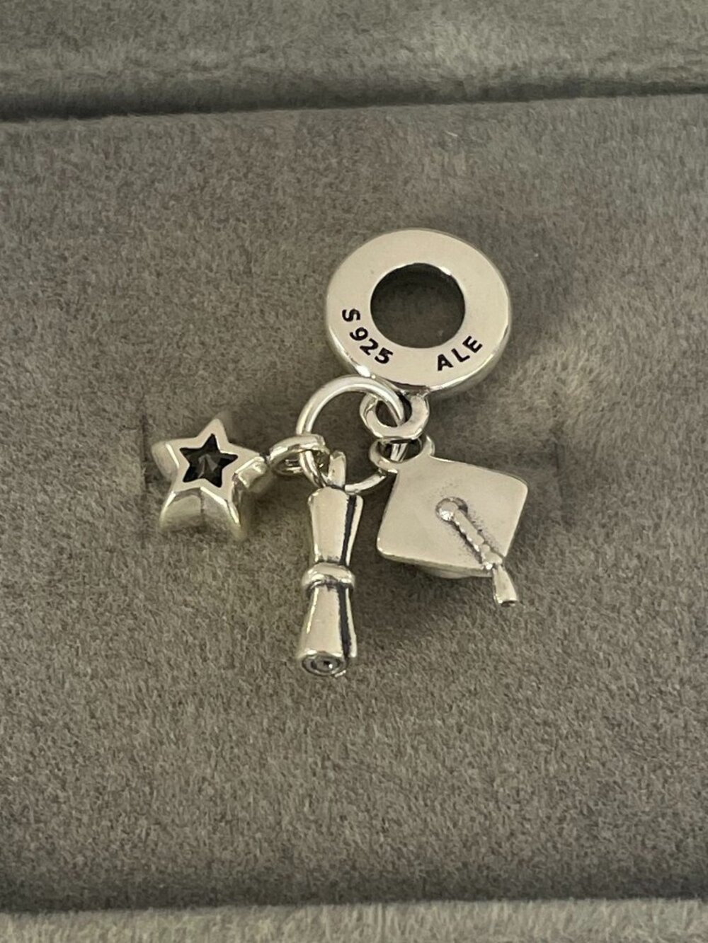 Pandora Graduation Triple Dangle Charm - Picture 3 of 4
